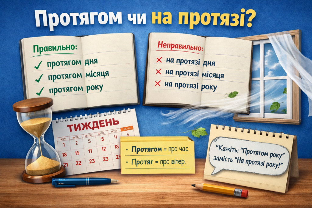 Як правильно писати «протягом» чи «на протязі»: просте пояснення правопис