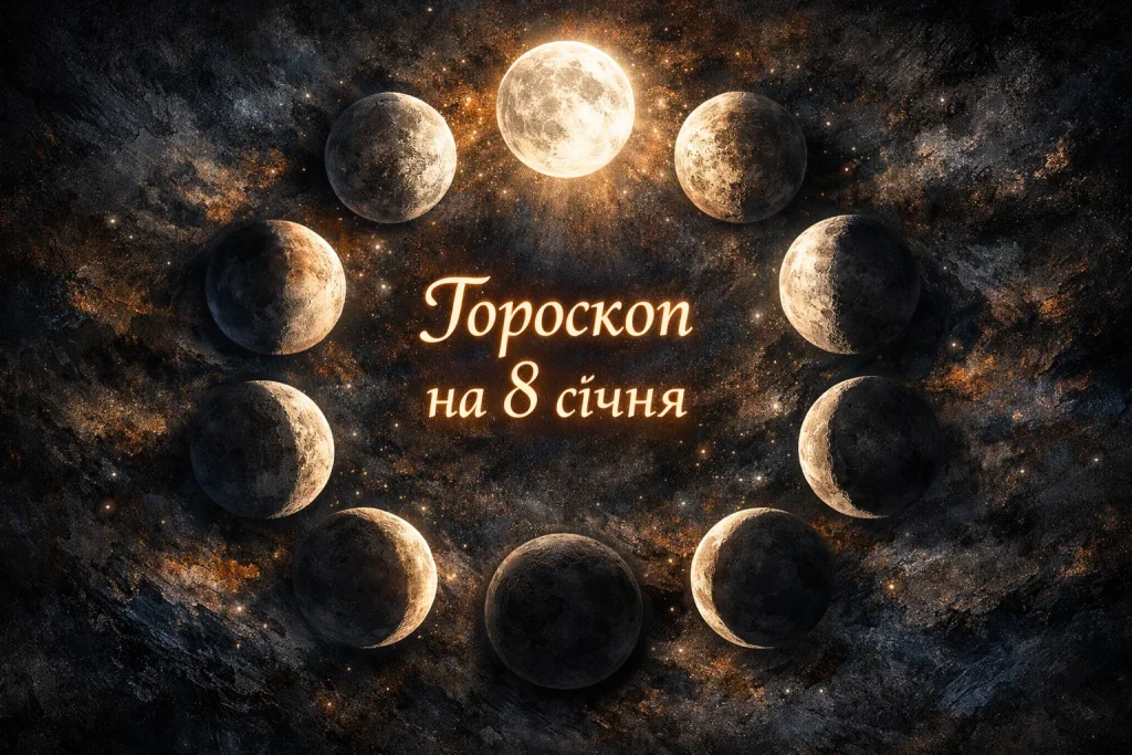 Астрологічний прогноз на 8 січня: настрій, енергія і підказки дня