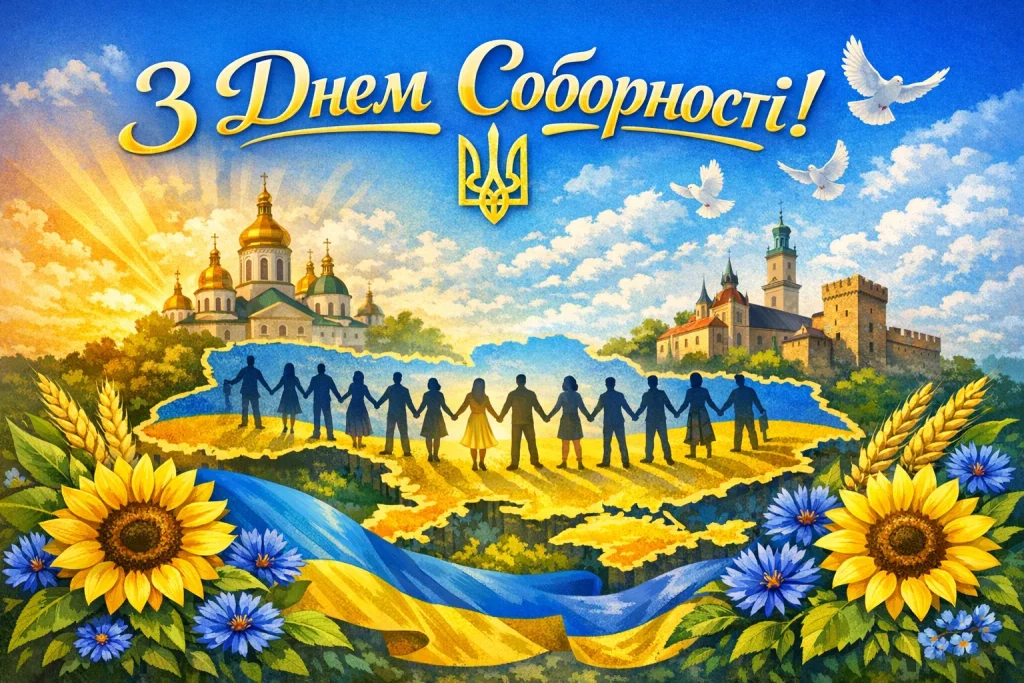 День Соборності України 2026: коли святкують, історія Акту Злуки, привітання і листівки