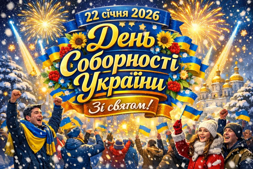 День Соборності України 2026: коли святкують, історія Акту Злуки, привітання і листівки