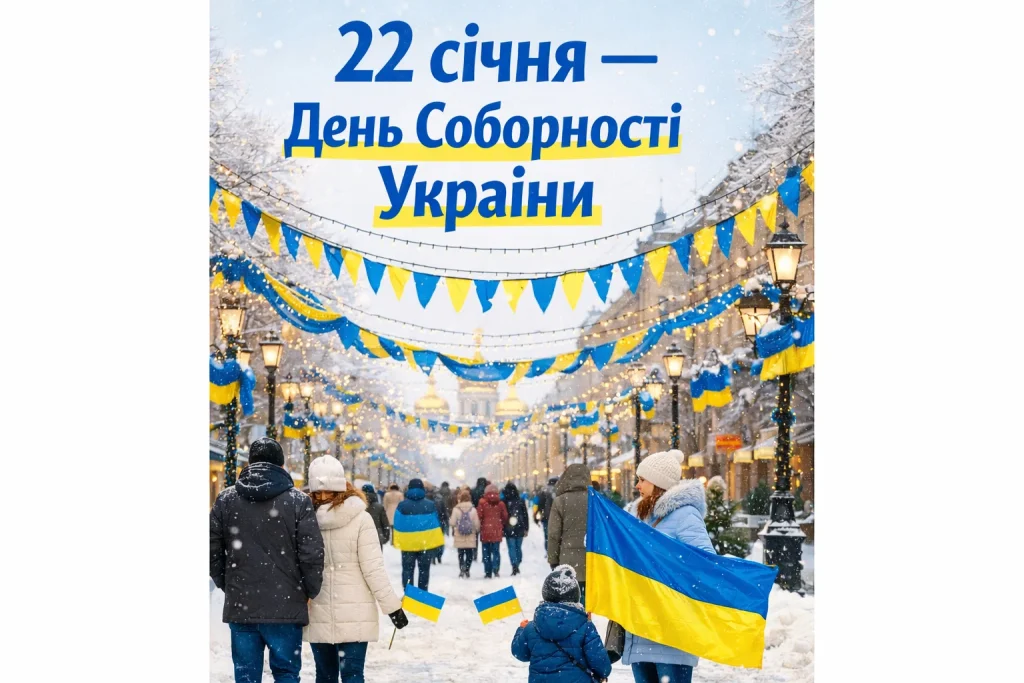 День Соборності України 2026: коли святкують, історія Акту Злуки, привітання і листівки