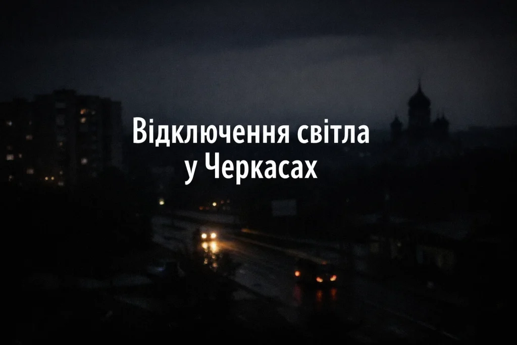Графік відключень світла 12 січня у Черкасах та області
