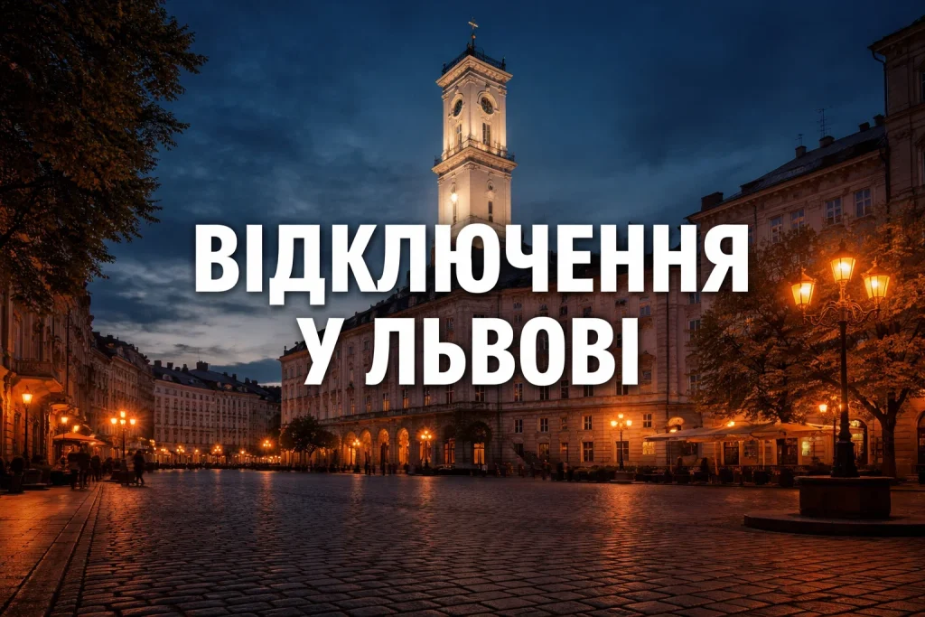 Графік відключень світла у Львові та області на 6 січня