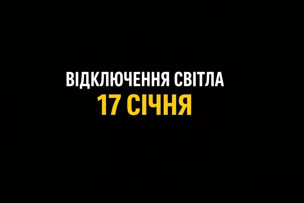 Графіки відключень електроенергії 17 січня в Одесі й області