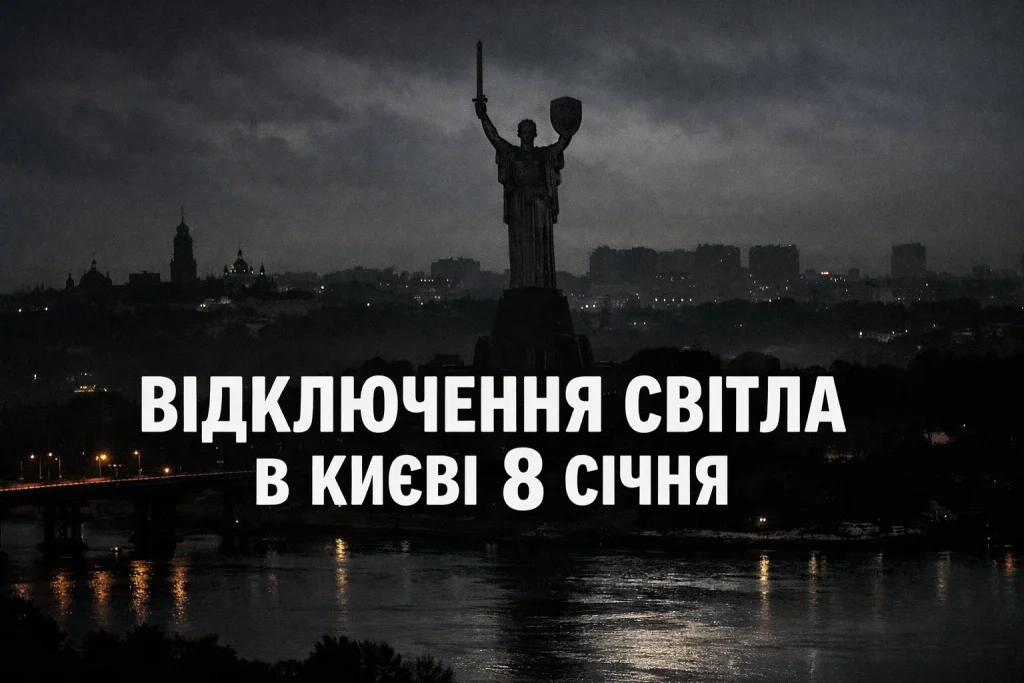 Графіки відключень електроенергії у Києві 8 січня по всіх чергах