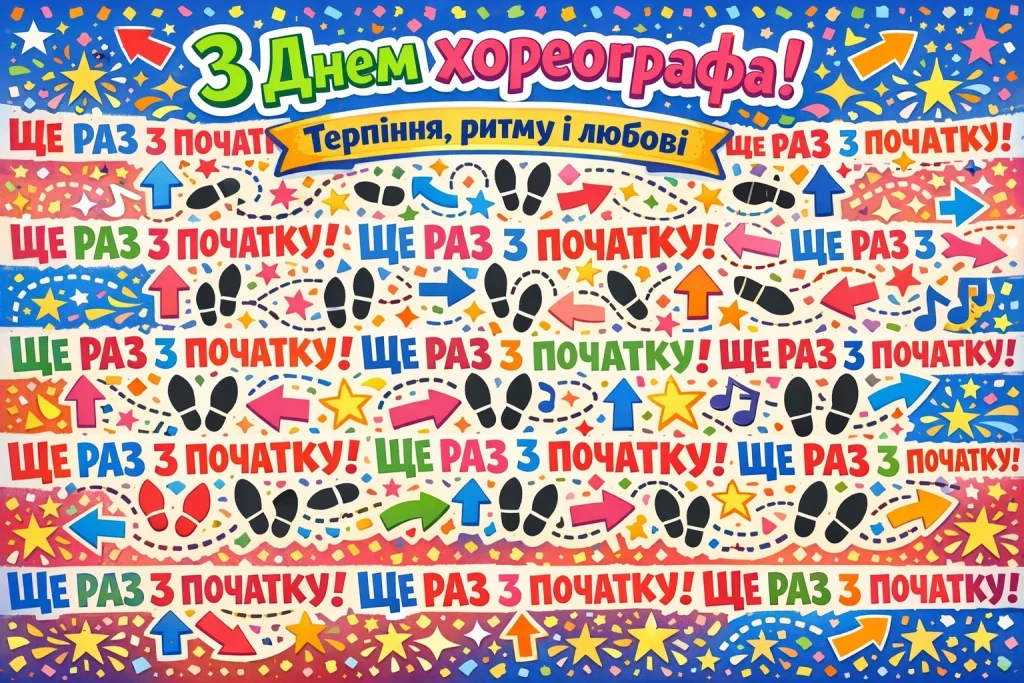Красиві картинки й теплі привітання з Днем хореографа 2026