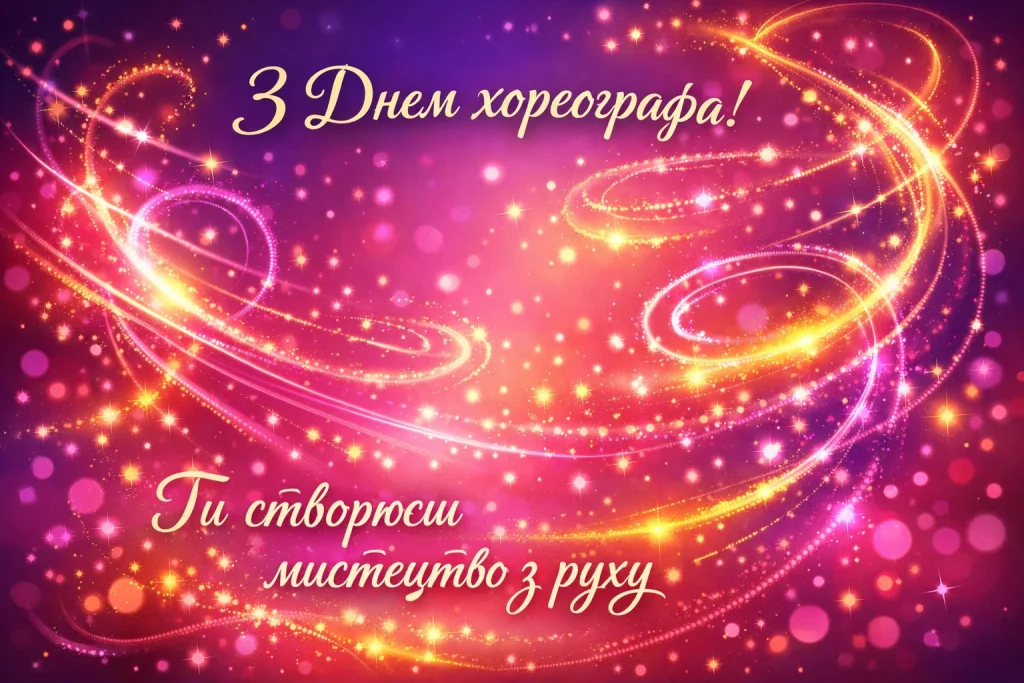 Красиві картинки й теплі привітання з Днем хореографа 2026