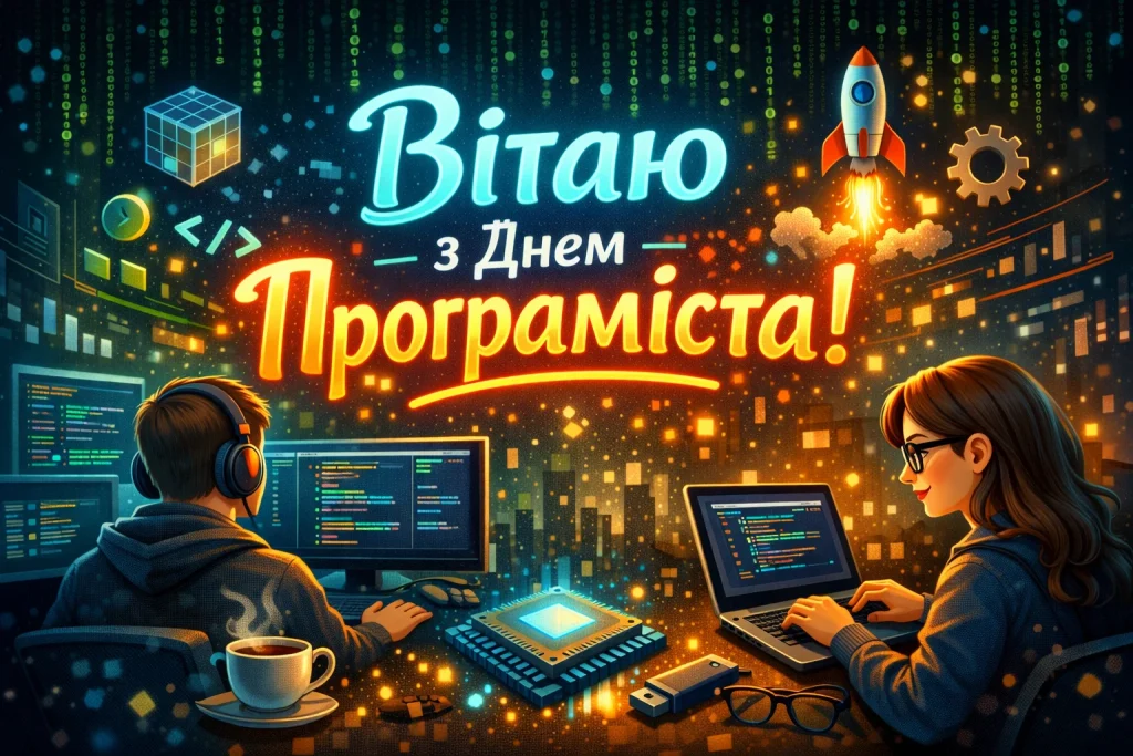 Красиві картинки та привітання у віршах та прозі до Дня програміста 7 січня 2026 року