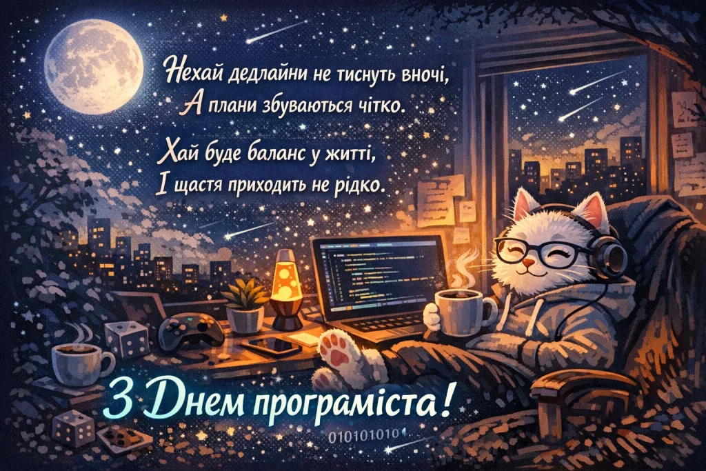 Красиві картинки та привітання у віршах та прозі до Дня програміста 7 січня 2026 року