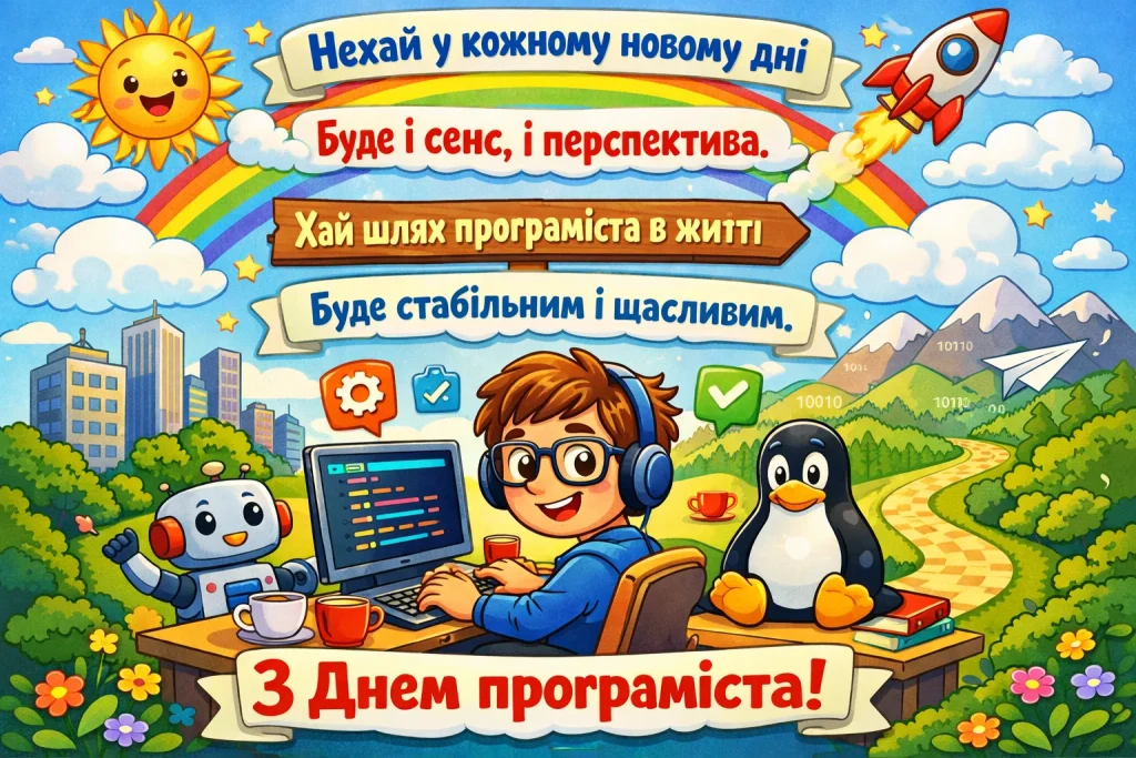 Красиві картинки та привітання у віршах та прозі до Дня програміста 7 січня 2026 року