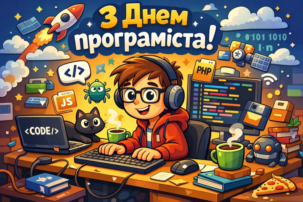 Красиві картинки та привітання у віршах та прозі до Дня програміста 7 січня 2026 року