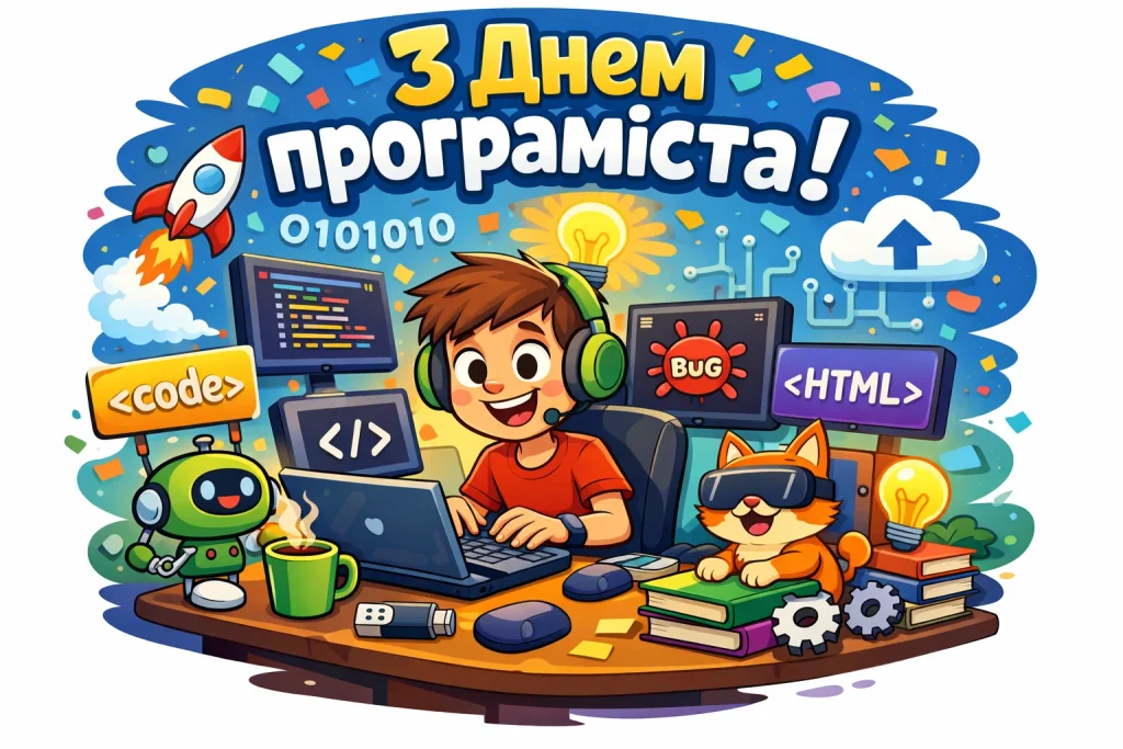 Красиві картинки та привітання у віршах та прозі до Дня програміста 7 січня 2026 року