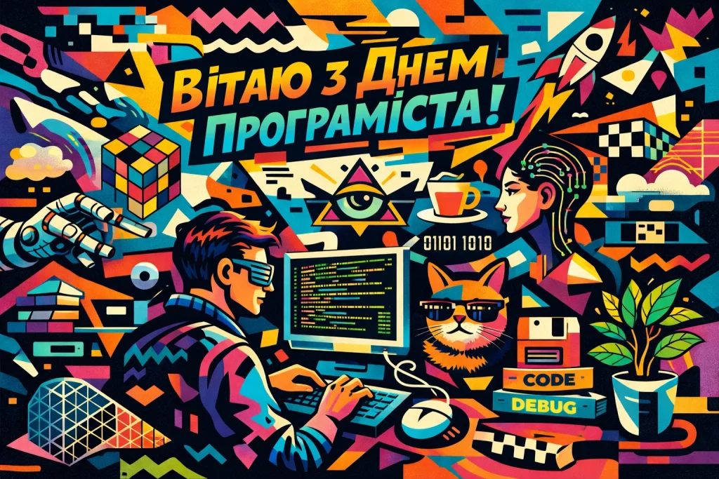 Красиві картинки та привітання у віршах та прозі до Дня програміста 7 січня 2026 року