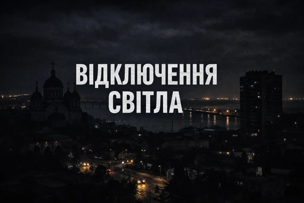 Оновлений графік вимкнень світла 25 січня в Черкасах