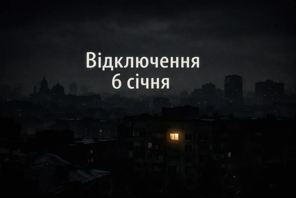 Відключення світла 6 січня у Кіровоградській області: години