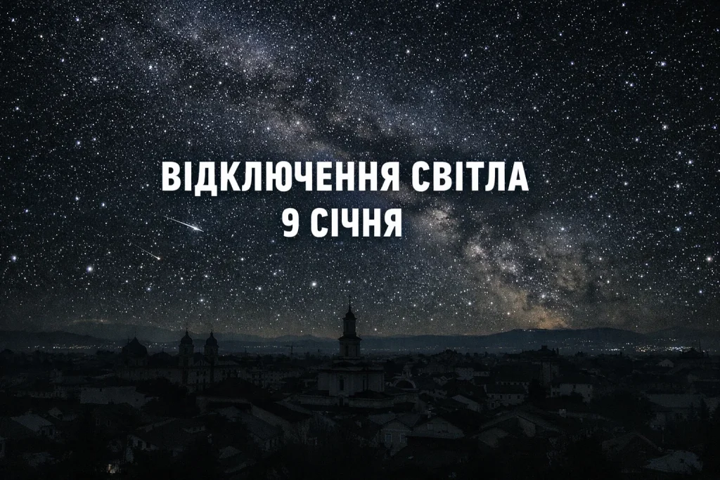 Відключення світла 9 січня: погодинні графіки для Івано-Франківської області