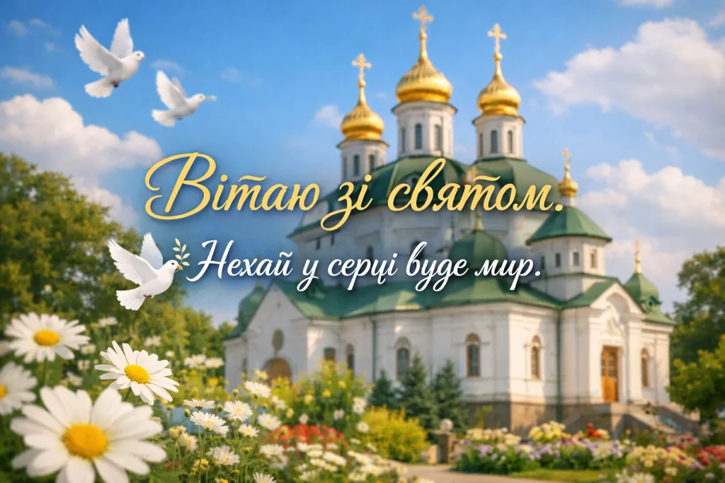 Вітаю зі святом. Нехай у серці буде мир.