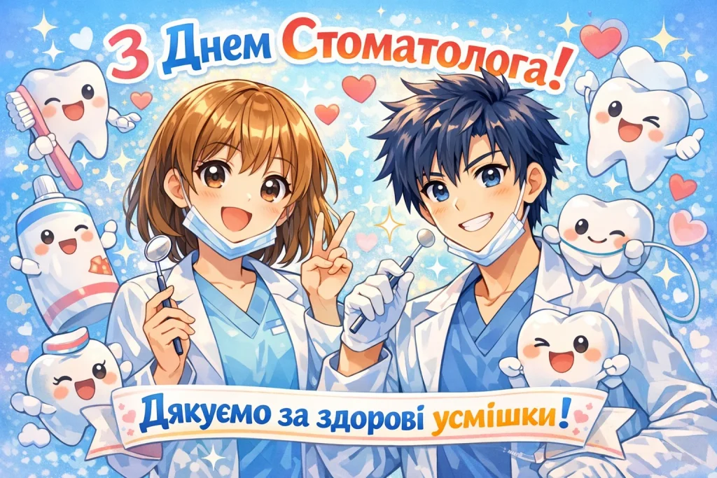 День стоматолога 2026 — коли святкують, найкращі привітання, вірші та картинки-листівки