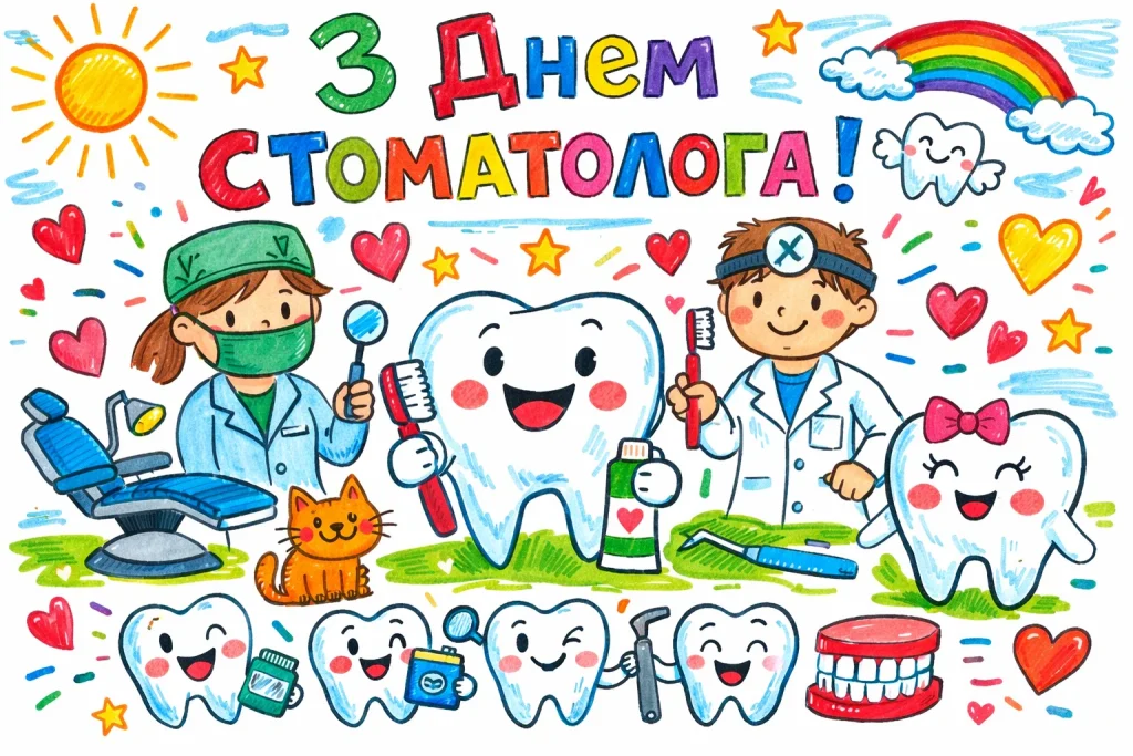 День стоматолога 2026 — коли святкують, найкращі привітання, вірші та картинки-листівки