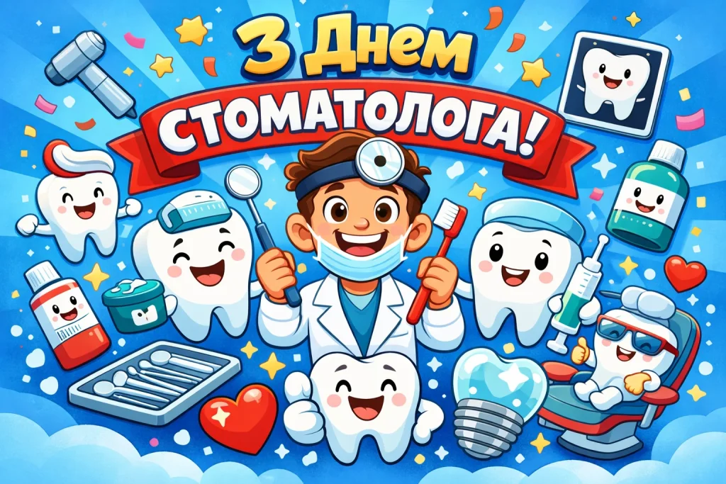 День стоматолога 2026 — коли святкують, найкращі привітання, вірші та картинки-листівки