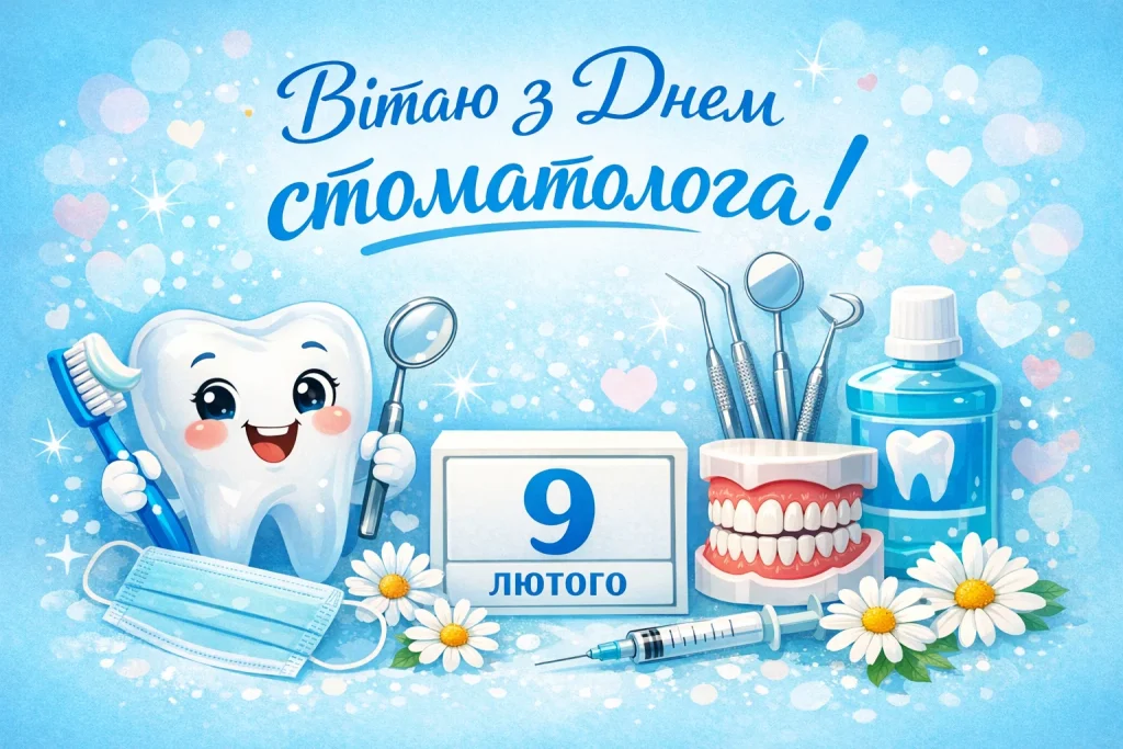 День стоматолога 2026 — коли святкують, найкращі привітання, вірші та картинки-листівки