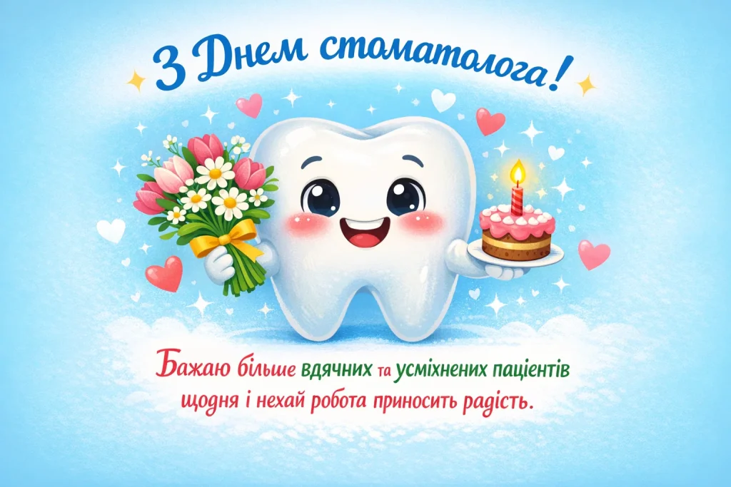 День стоматолога 2026 — коли святкують, найкращі привітання, вірші та картинки-листівки