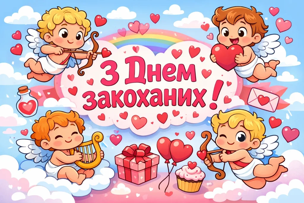 День святого Валентина (День закоханих) 2026: привітання та найкращі валентинки