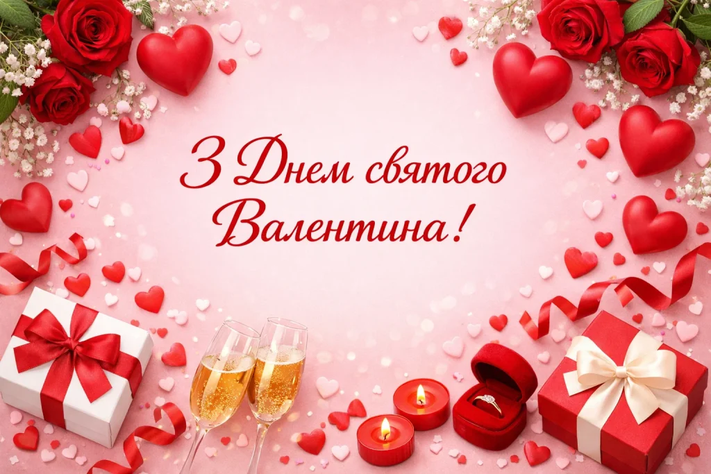 День святого Валентина (День закоханих) 2026: привітання та найкращі валентинки День святого Валентина (День закоханих) 2026: привітання та найкращі валентинки