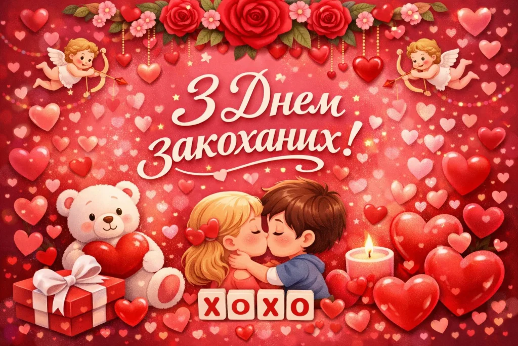 День святого Валентина (День закоханих) 2026: привітання та найкращі валентинки