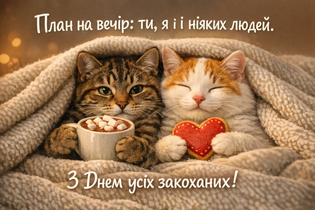 День святого Валентина (День закоханих) 2026: привітання та найкращі валентинки