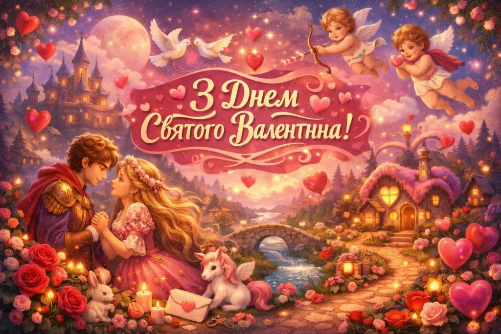 День святого Валентина (День закоханих) 2026: привітання та найкращі валентинки