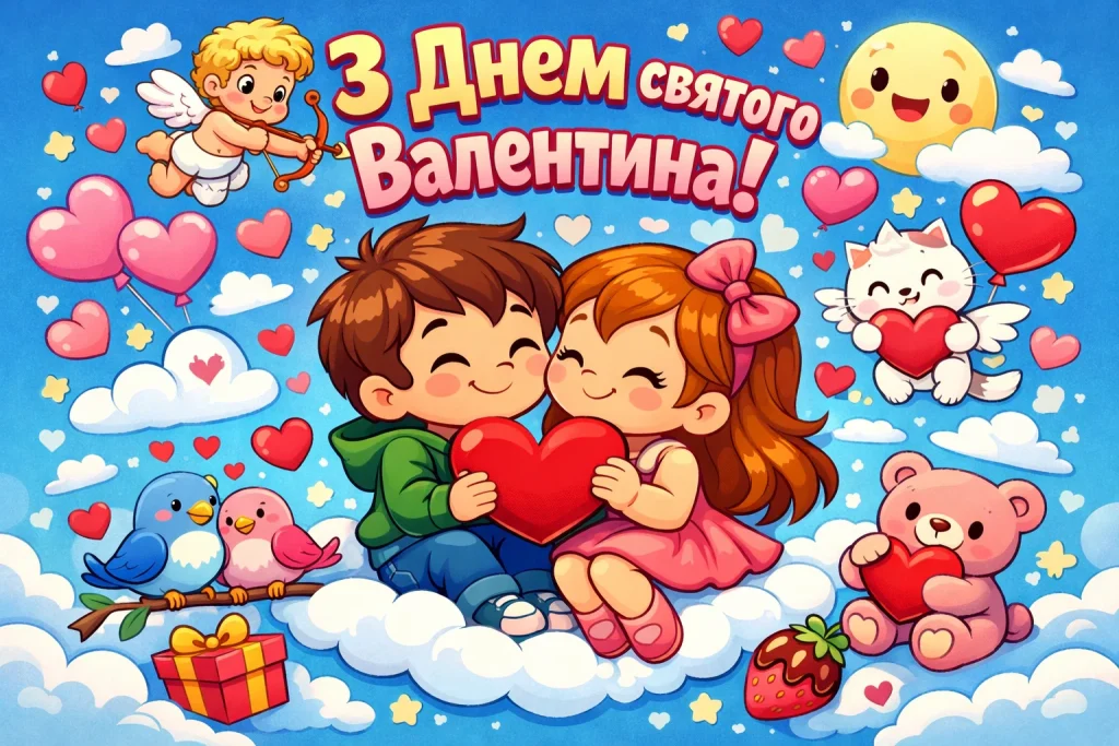 День святого Валентина (День закоханих) 2026: привітання та найкращі валентинки