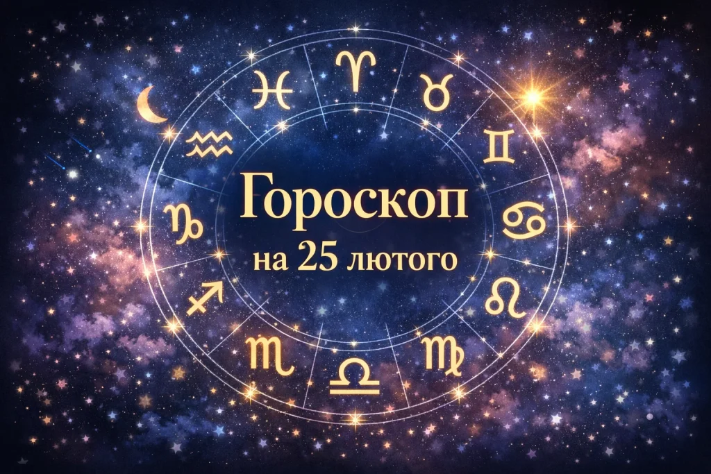 Гороскоп на 25 лютого: прогноз для всіх знаків, порада дня та настрій доби Гороскоп на 25 лютого: прогноз для всіх знаків, порада дня та настрій доби