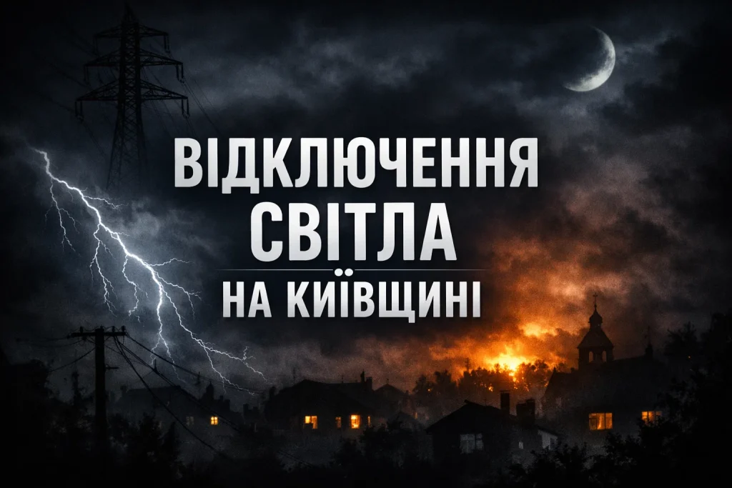 Графік відключень світла на Київщині 1 лютого для всіх черг