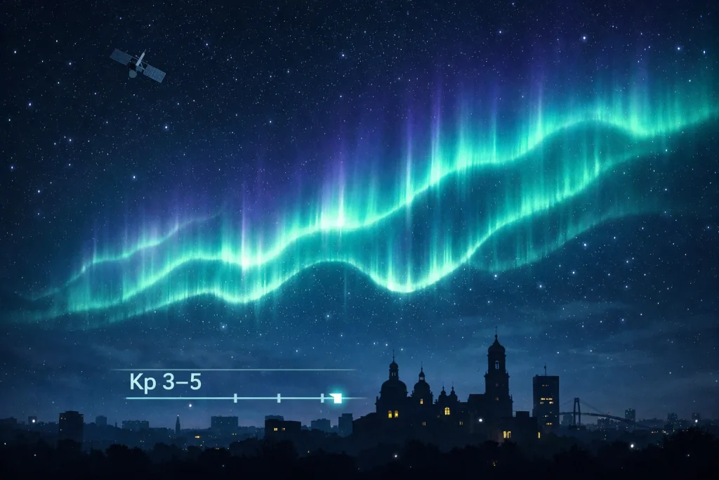 Магнітна буря 6 лютого 2026 в Україні: піки Kp, години ризику і що врахувати