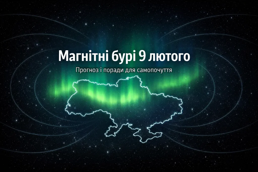 Магнітна буря 9 лютого: що чекати в Україні та як пережити день