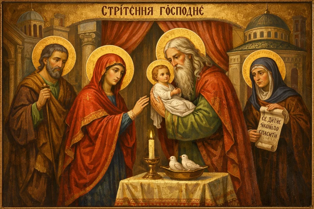 Привітання зі Стрітенням Господнім 2026 своїми словами і в картинках