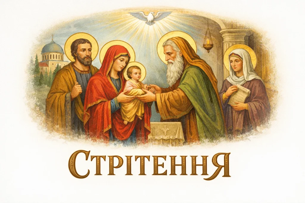 Привітання зі Стрітенням Господнім 2026 своїми словами і в картинках