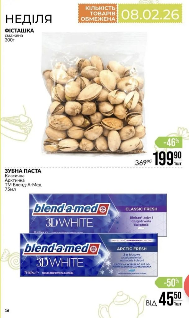 Varus «Товар дня» 7–9 лютого 2026: за що дають -50% і на скільки впали ціни
