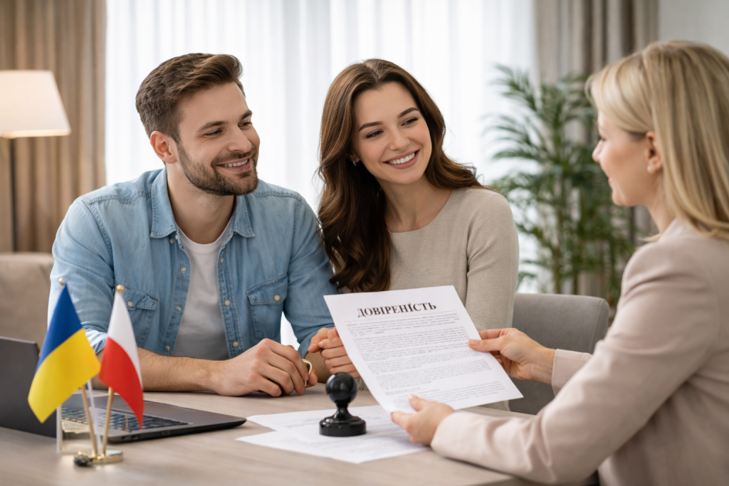 Нотаріальна довіреність для оформлення документів у ЦНАП України: як зробити її у Польщі? нотаріус
