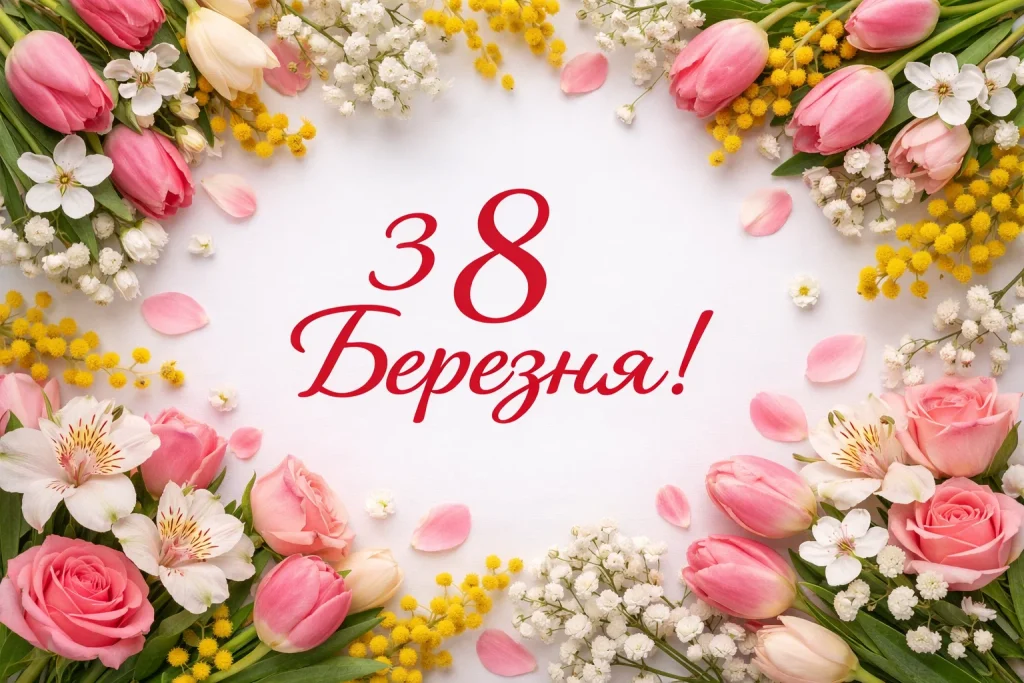 Гарні привітання, листівки та картинки з 8 березня 2026 українською