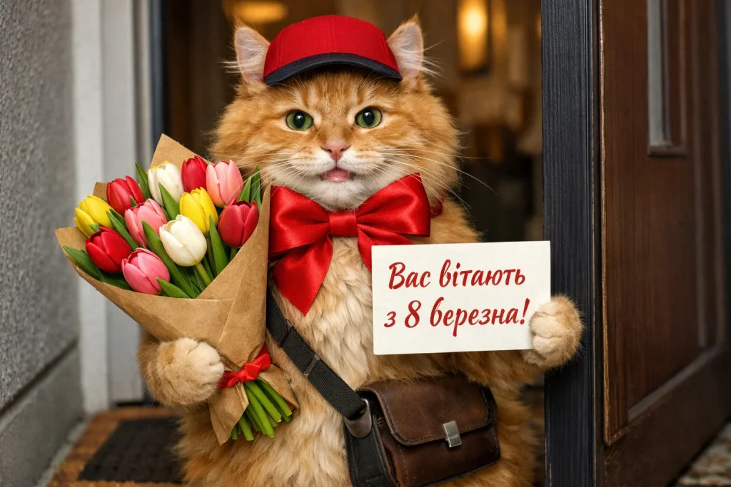 Гарні привітання, листівки та картинки з 8 березня 2026 українською
