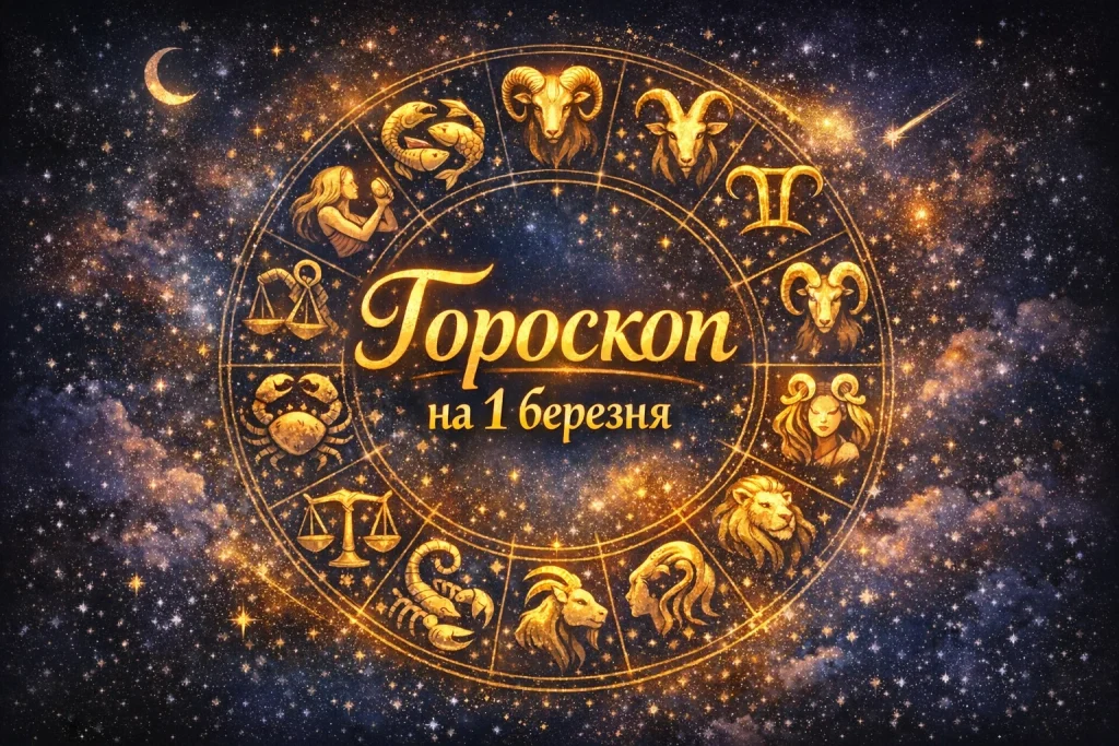 Гороскоп на 1 березня 2026: що чекає всі знаки та порада дня на старті весни