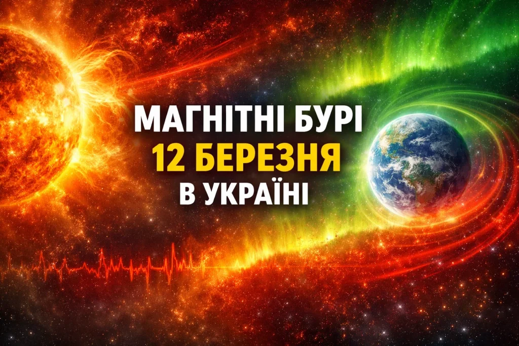 Магнітні бурі 12 березня в Україні — чи буде небезпечний K-індекс сьогодні