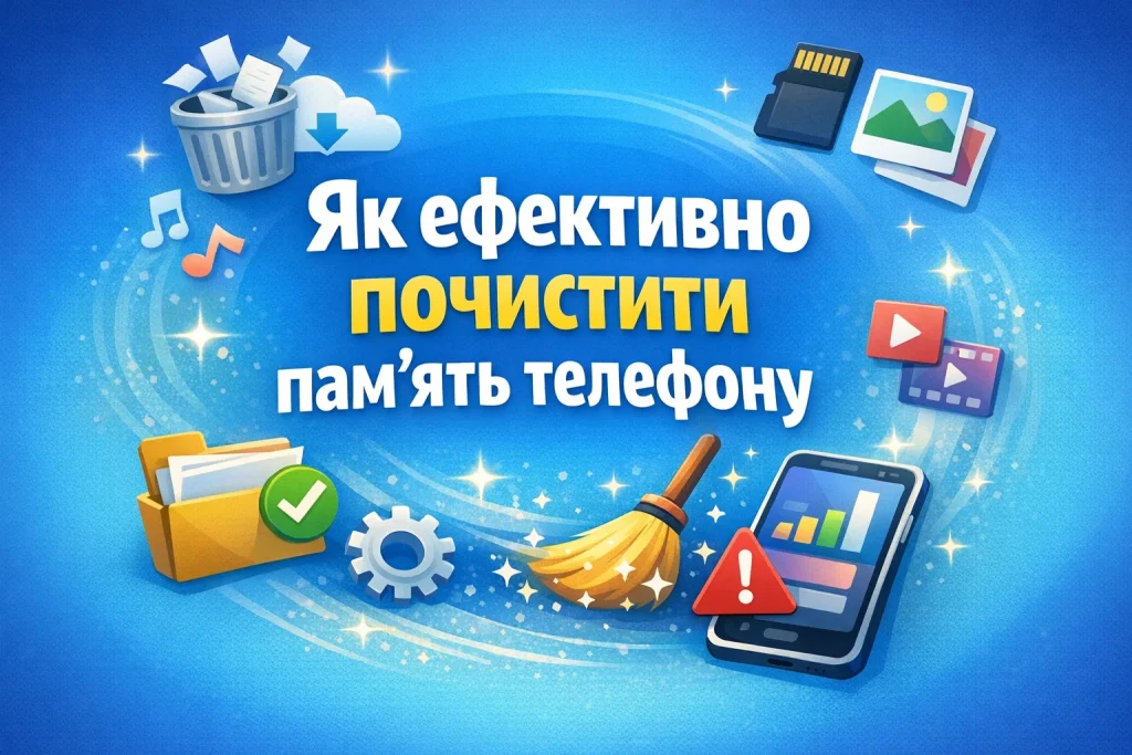 Як ефективно очистити пам’ять телефону без видалення важливих фото і чатів Як ефективно очистити пам’ять телефону без видалення важливих фото і чатів