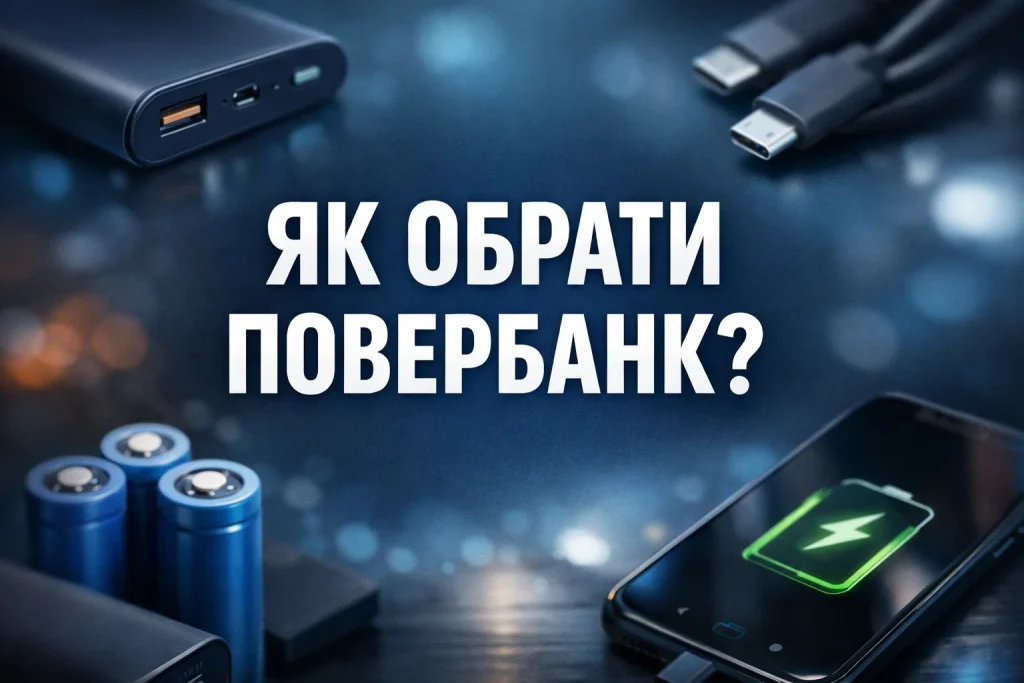 Як вибрати павербанк у 2026 році — на що дивитися крім mAh, потужності й портів Як вибрати павербанк у 2026 році — на що дивитися крім mAh, потужності й портів
