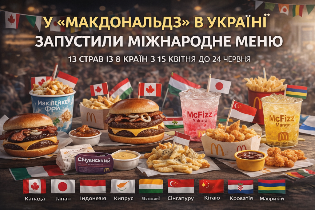 У «МакДональдз» в Україні запустили міжнародне меню: які страви додали, скільки триватиме кампанія і чому про неї всі говорять