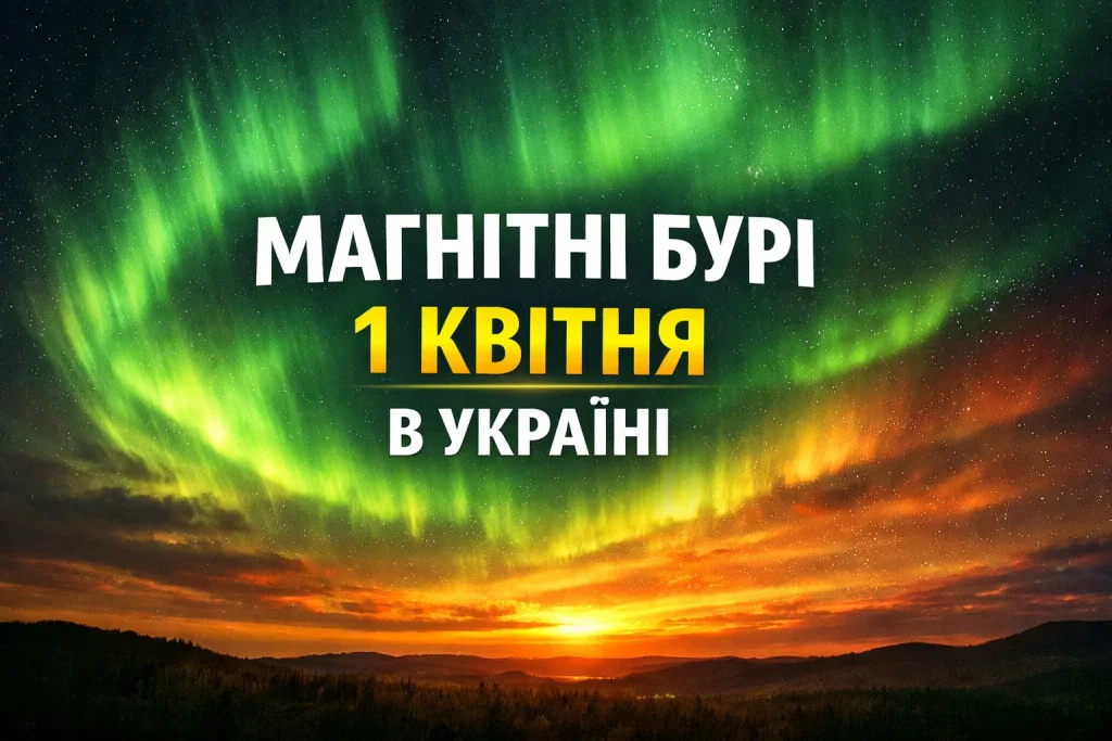 Магнітні бурі 1 квітня в Україні сьогодні — прогноз і сила