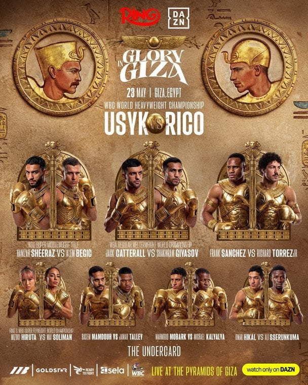 Усик — Верховен: список усіх боїв андеркарду