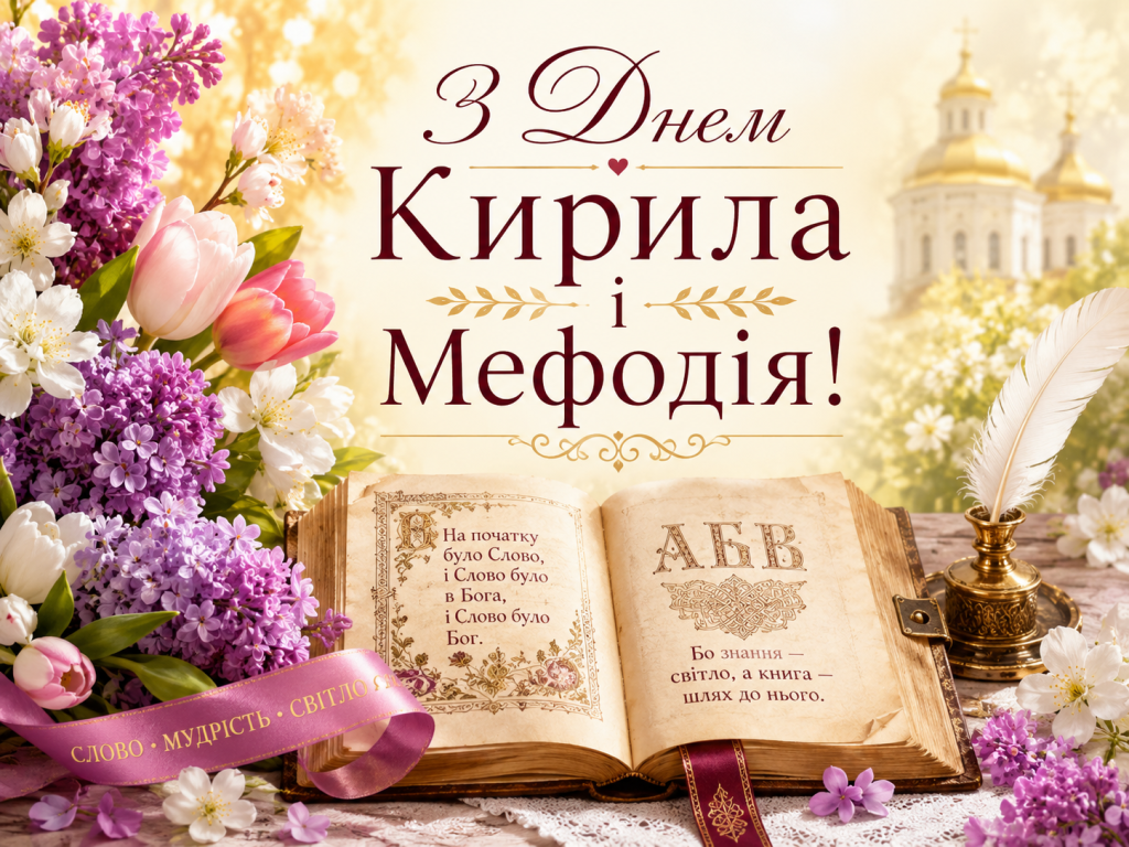 Кирила і Мефодія: красиві привітання, історія свята та що побажати цього дня